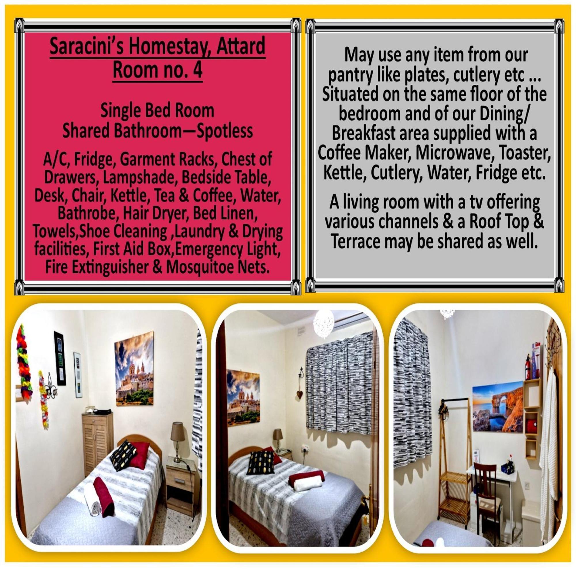 Saracini'S Homestay Attard Esterno foto