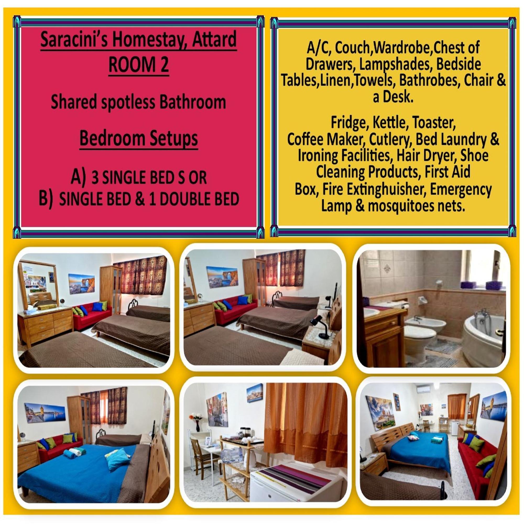 Saracini'S Homestay Attard Esterno foto