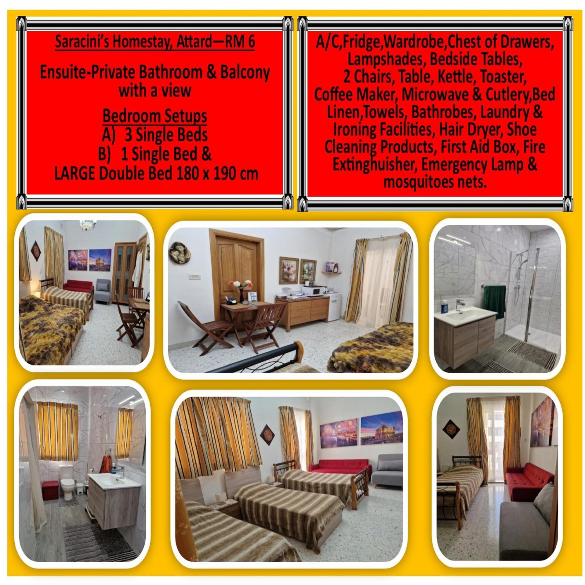 Saracini'S Homestay Attard Esterno foto
